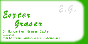 eszter graser business card